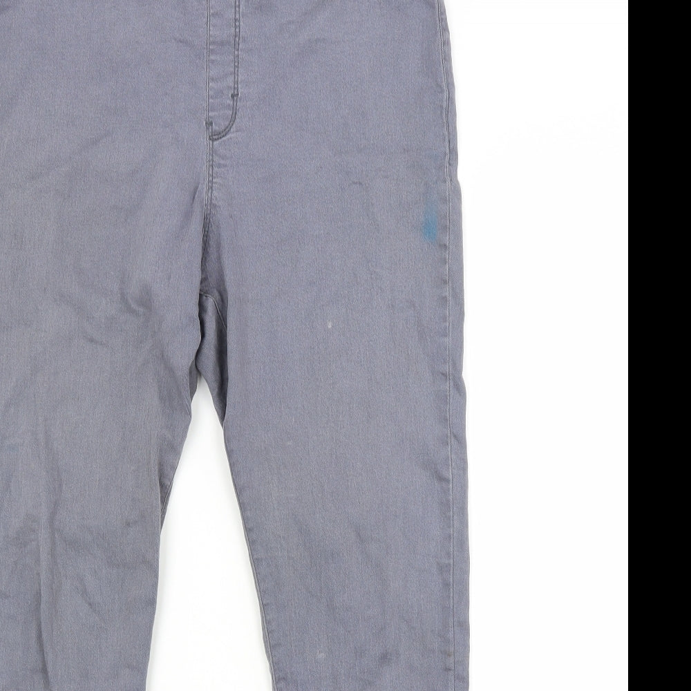 Preworn Womens Blue  Cotton Jegging Jeans Size 14 L26 in Regular
