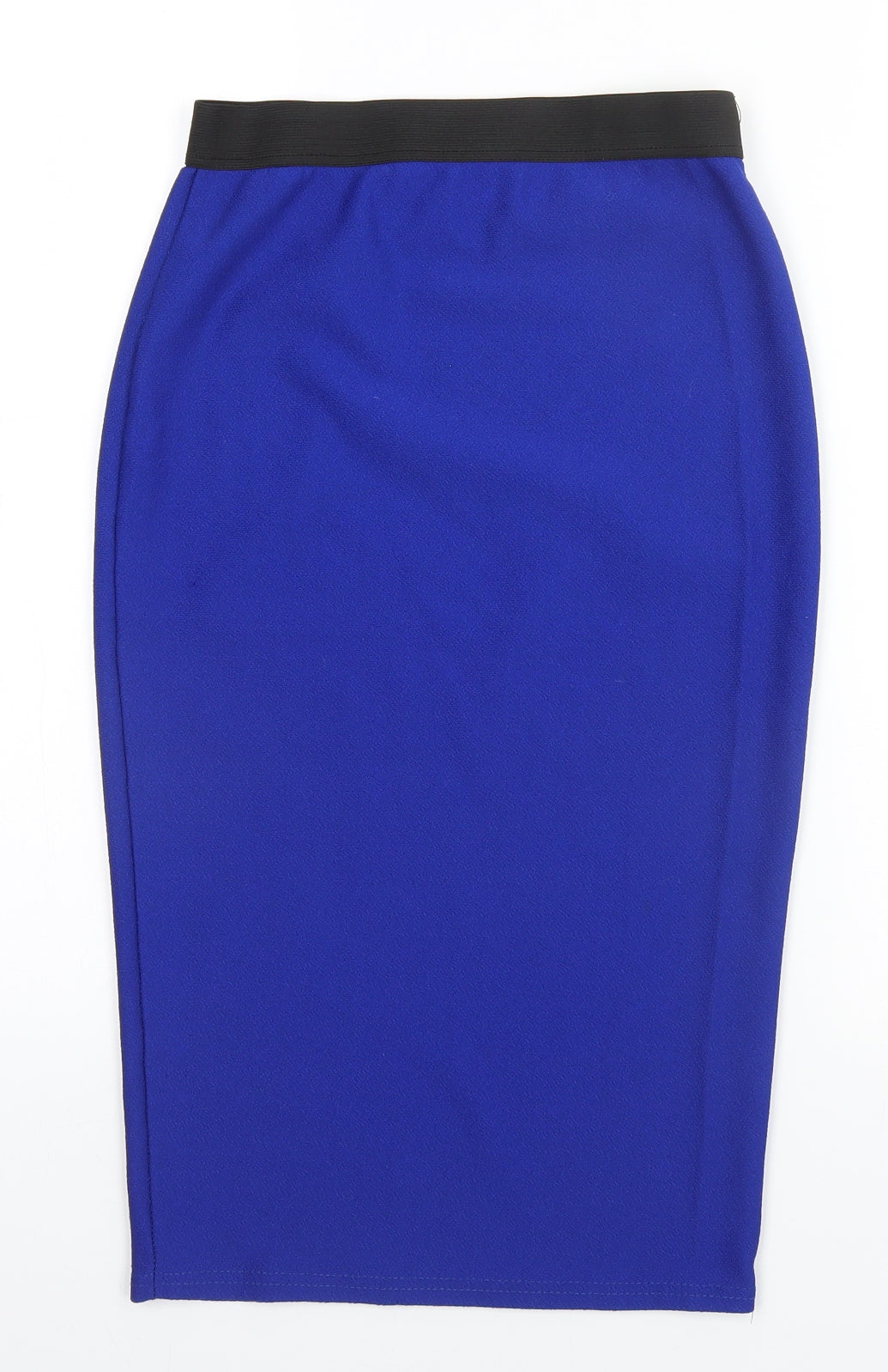 Select Womens Blue  Polyester Straight & Pencil Skirt Size 8