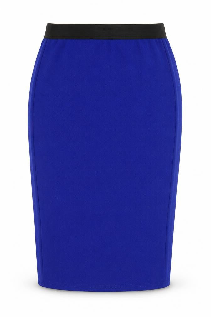 Select Womens Blue  Polyester Straight & Pencil Skirt Size 8