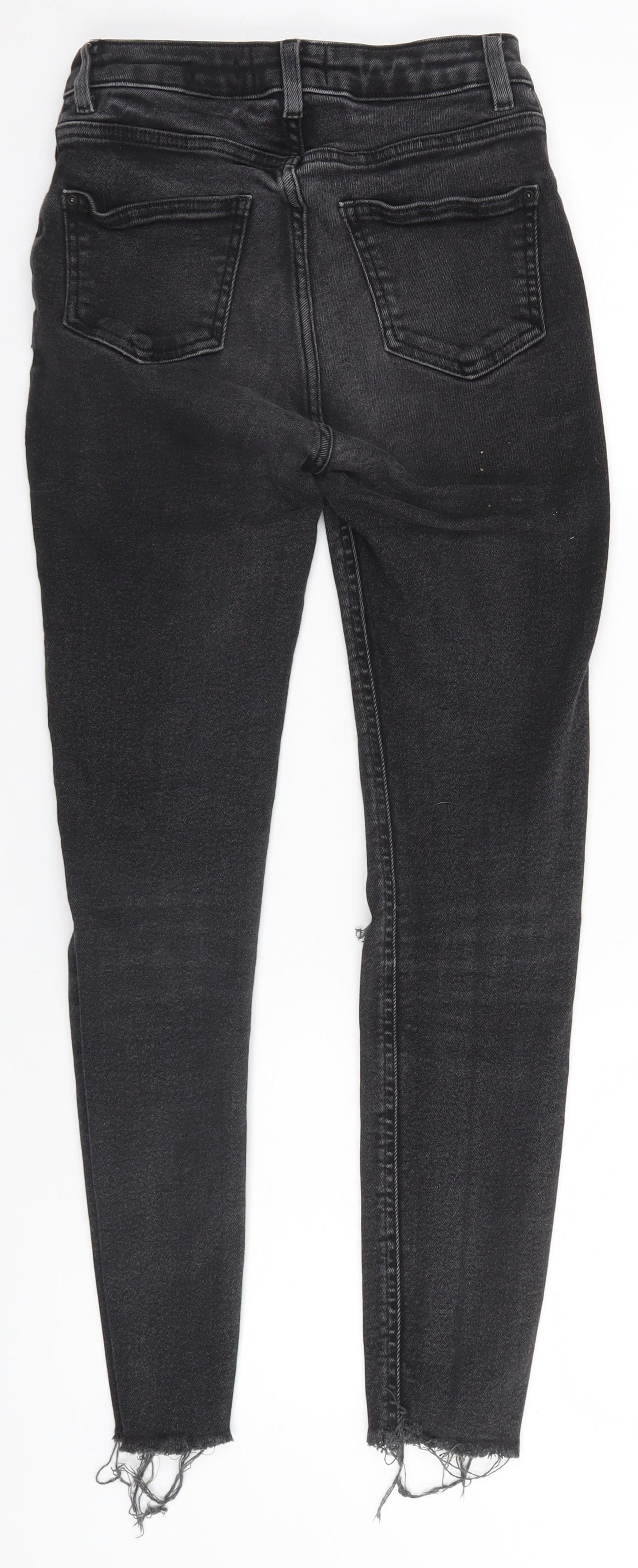 New Look Womens Grey  Cotton Skinny Jeans Size 8 L26 in Regular