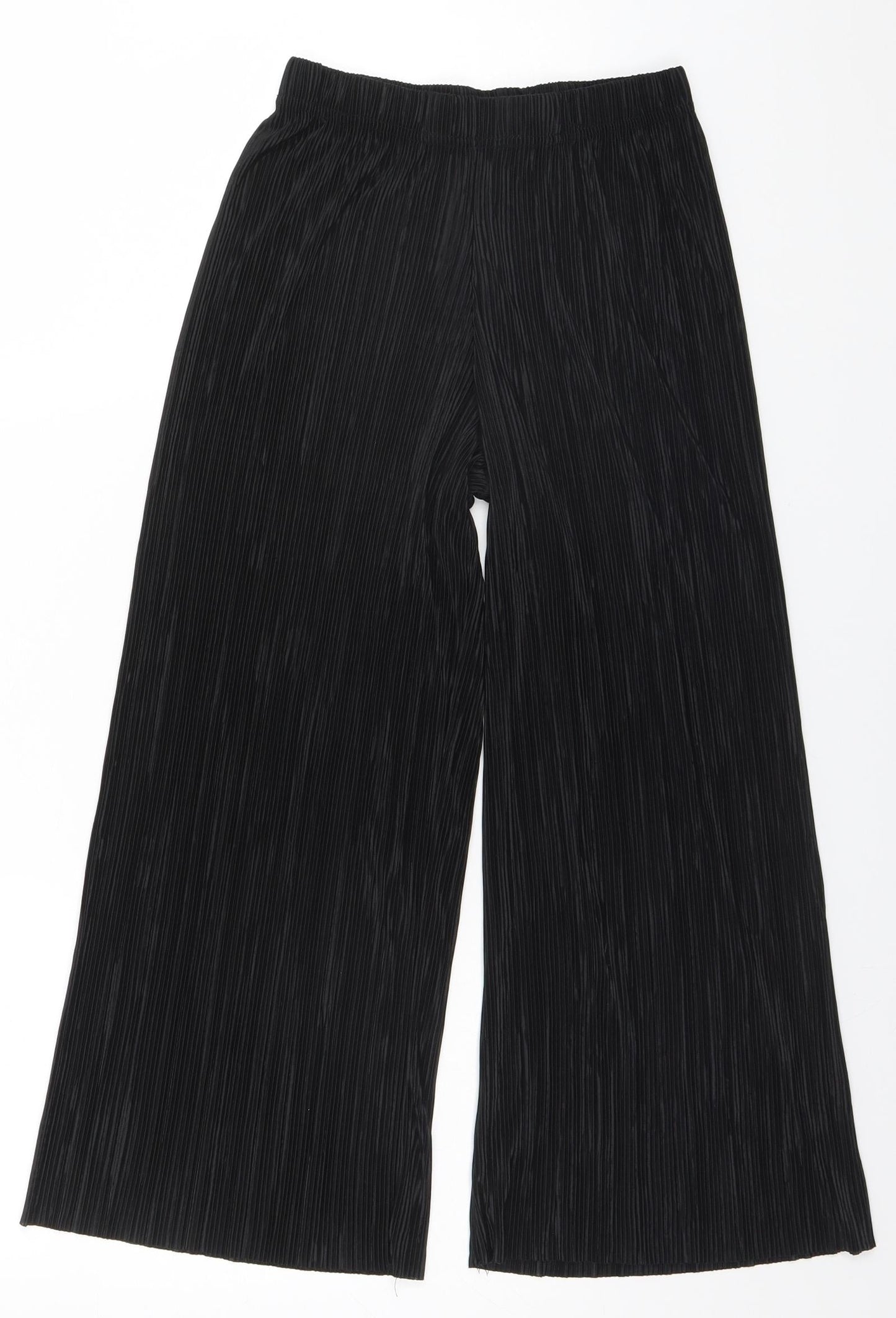 New Look Womens Black Striped  Trousers  Size 6 L21 in Regular