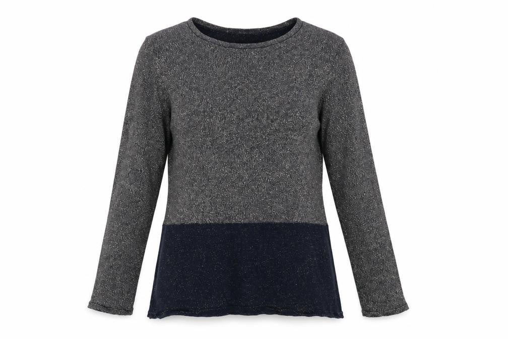 Avenue Womens Blue Crew Neck  Cotton Pullover Jumper Size M