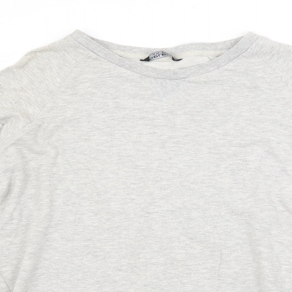 Select Womens Grey Crew Neck  Cotton Pullover Jumper Size 14