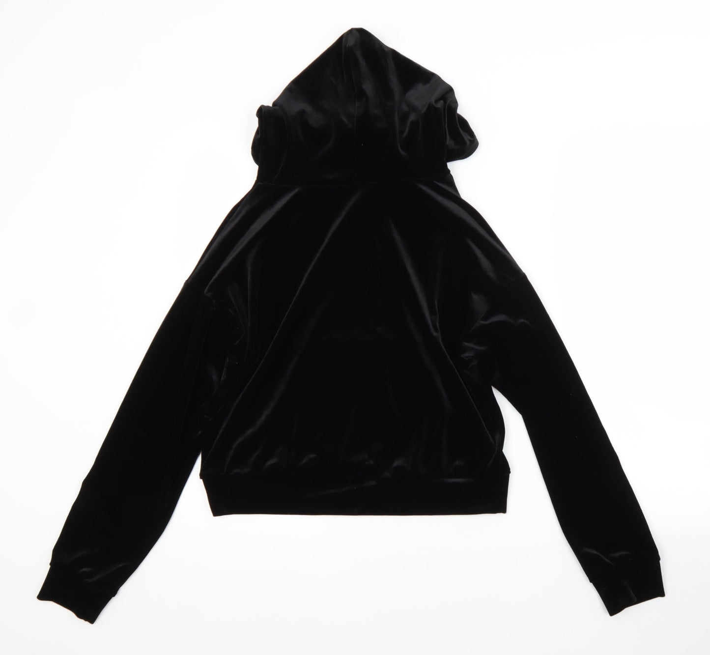 Nobody's Child Womens Black  Polyester Pullover Hoodie Size 8