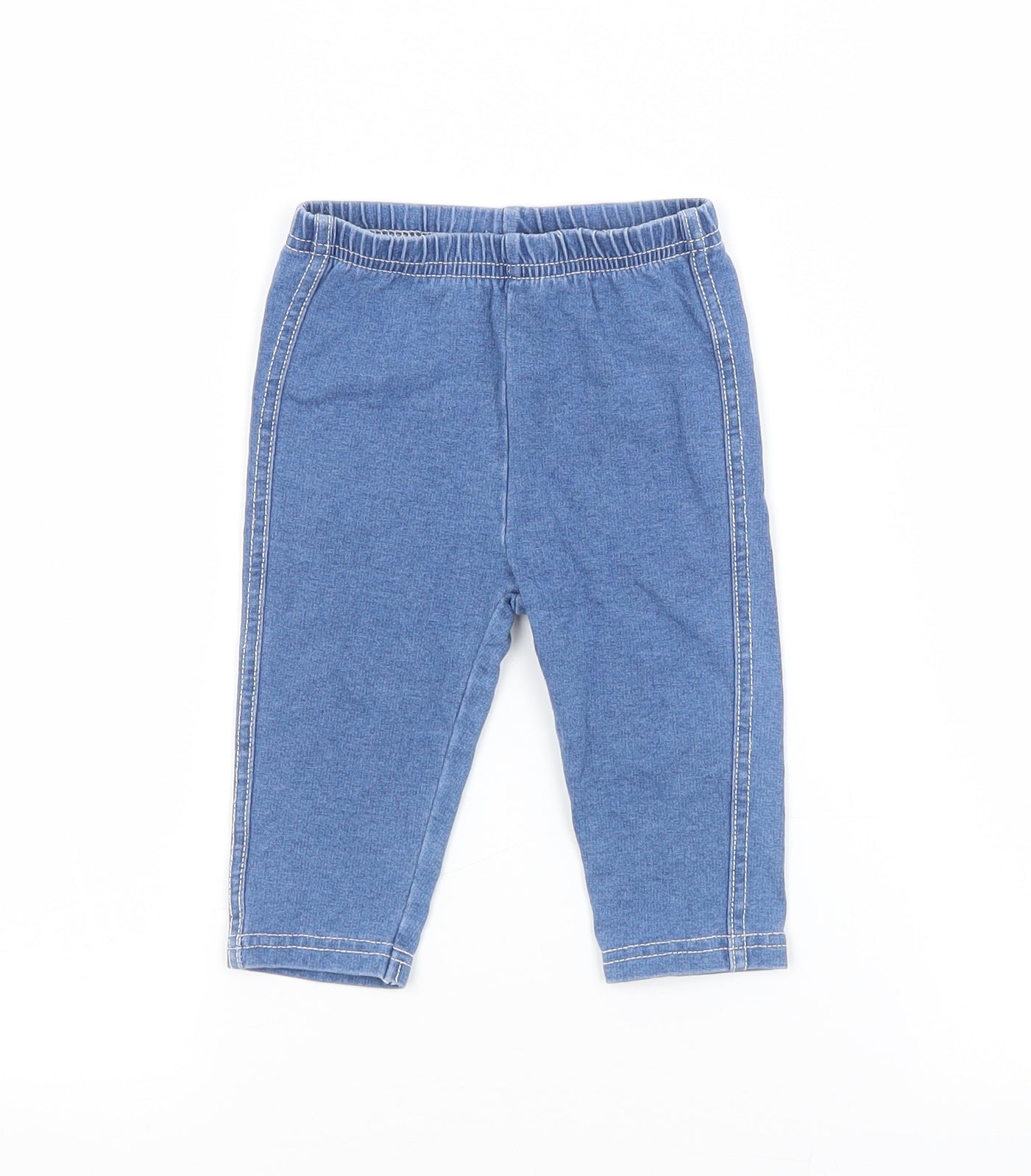 Preworn Baby Blue  Cotton Jogger Jeans Size 6-9 Months