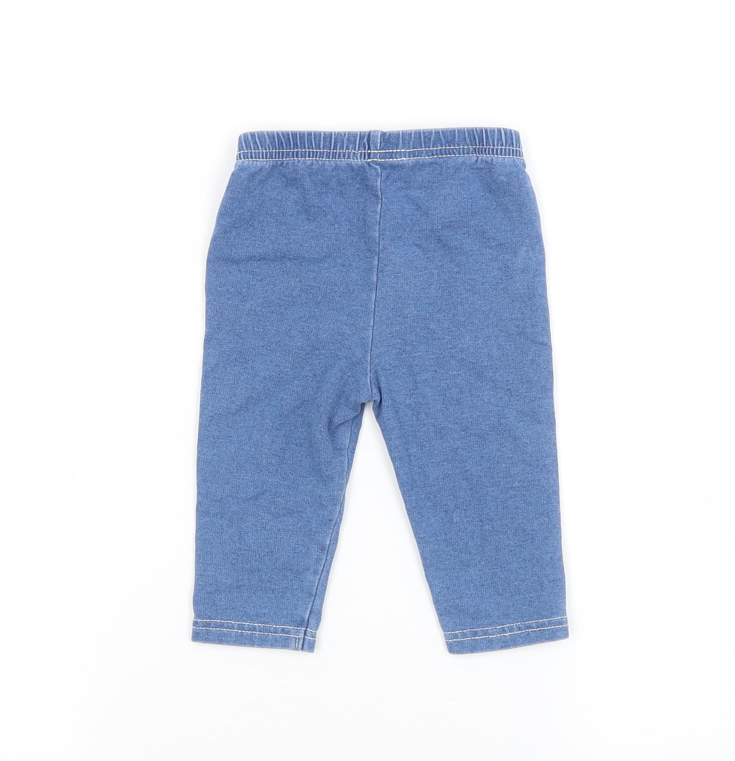 Preworn Baby Blue  Cotton Jogger Jeans Size 6-9 Months