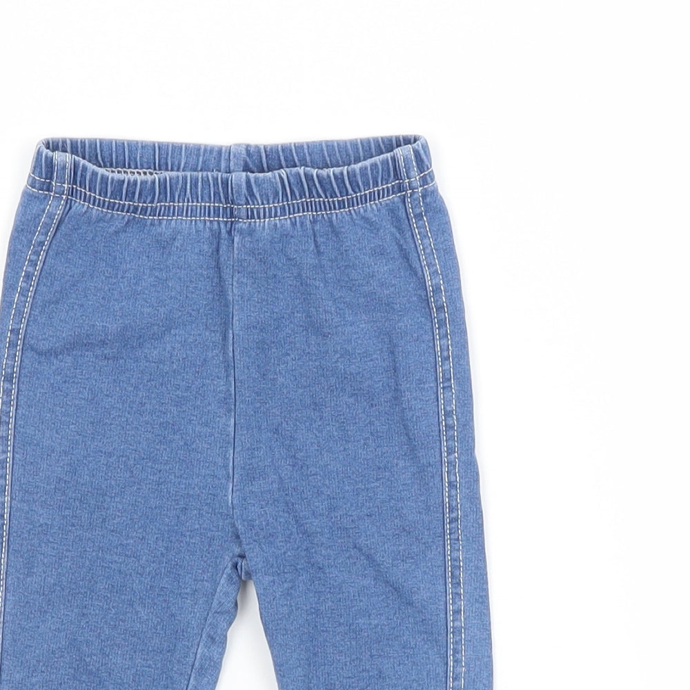Preworn Baby Blue  Cotton Jogger Jeans Size 6-9 Months