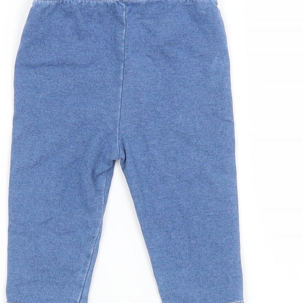 Preworn Baby Blue  Cotton Jogger Jeans Size 6-9 Months