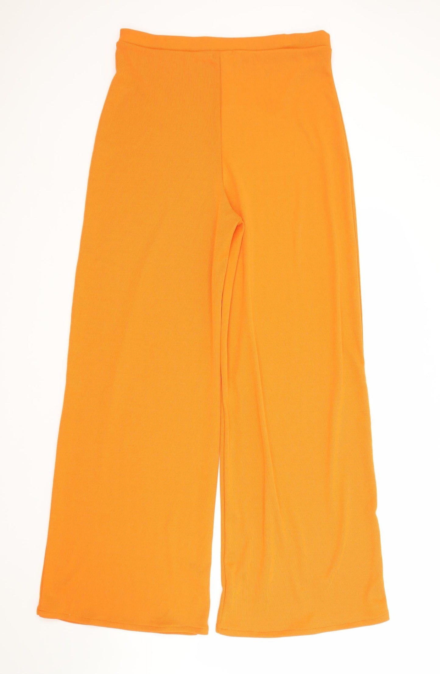 PRETTYLITTLETHING Womens Orange  Polyester Bloomer Trousers Size 14 L32 in Regular