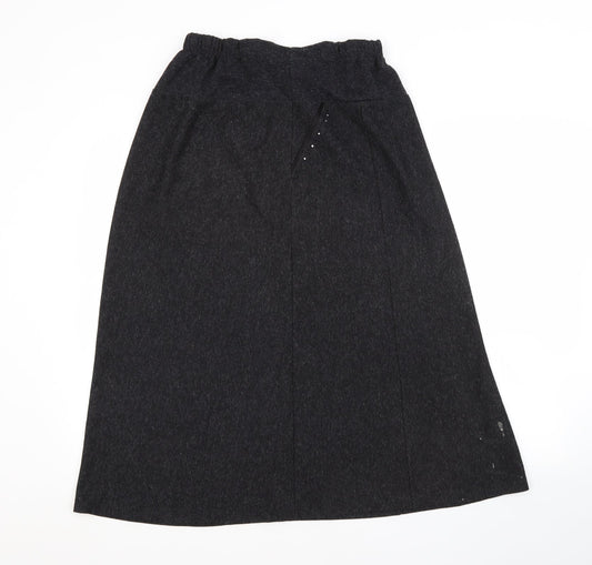 Preworn Womens Grey   A-Line Skirt