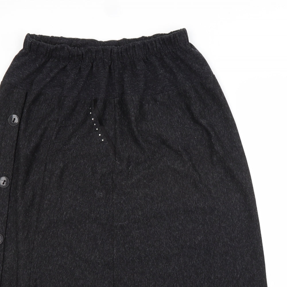 Preworn Womens Grey   A-Line Skirt