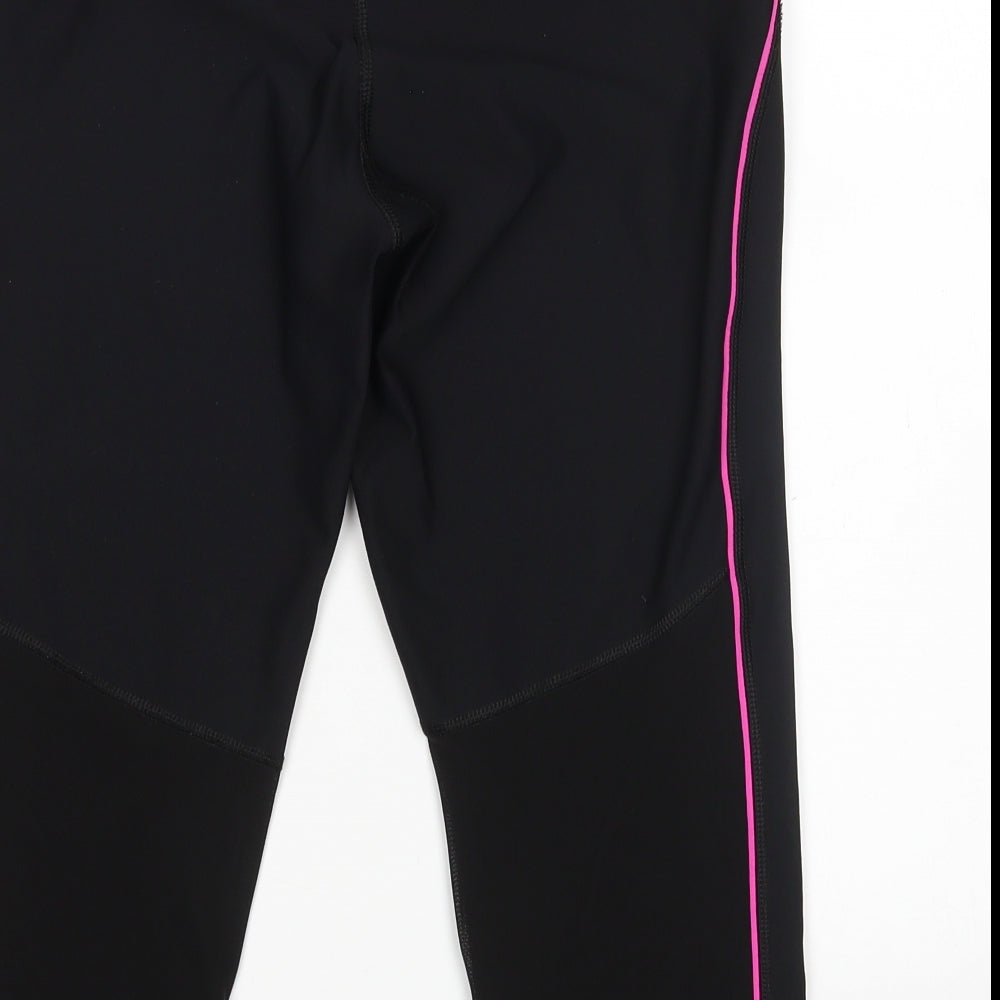 Ki Womens Black  Polyester Compression Shorts Size M L20 in Regular