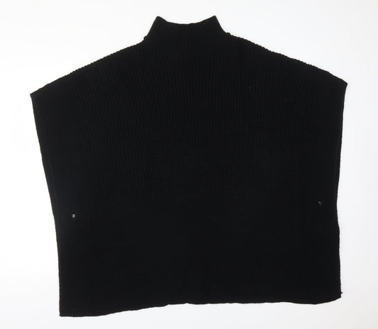 LOVE KNITWEAR Womens Black   Jacket Poncho Size M