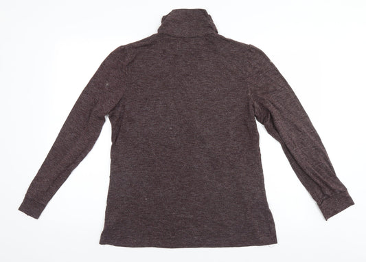 NEXT Womens Grey  Polyester Basic T-Shirt Size 18 Roll Neck