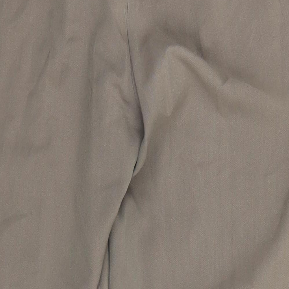 Bonmarché Womens Beige  Polyester Trousers  Size 12 L26 in Regular