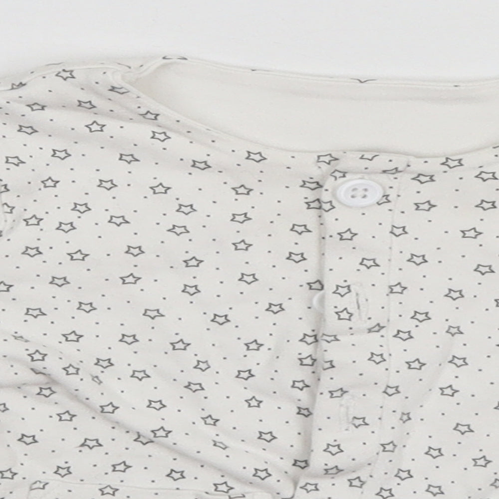 Matalan Baby White Geometric  Jacket  Size 12-18 Months