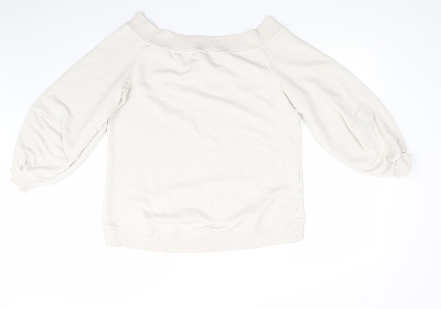 River Island Womens Ivory  Polyester Pullover Sweatshirt Size M