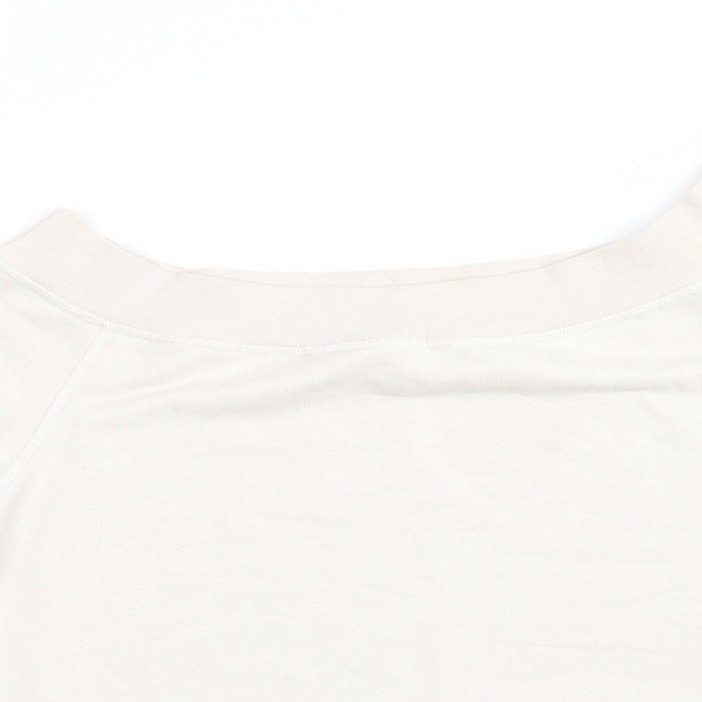 River Island Womens Ivory  Polyester Pullover Sweatshirt Size M