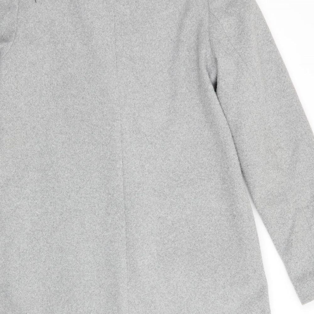 New Look Womens Green   Overcoat Coat Size 10   - Pale Green Grey