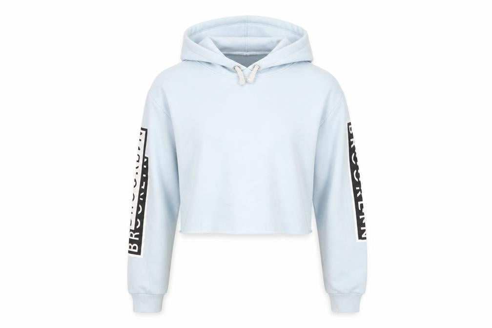 New Look 915 Generation Girls Blue  Polyester Pullover Hoodie Size 12-13 Years   - Pale Blue Brooklyn Cropped