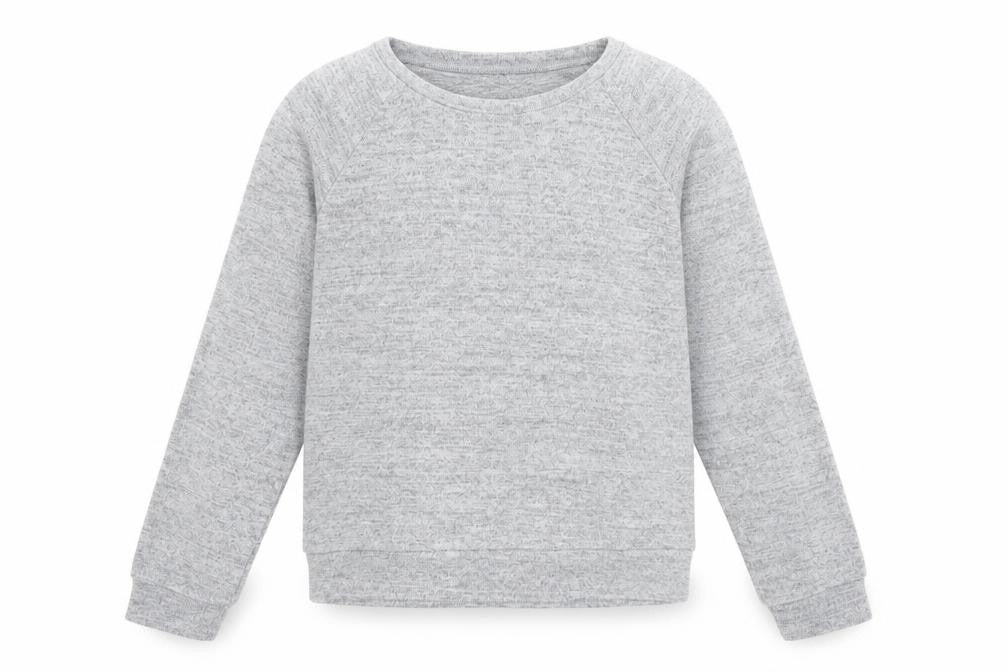 New Look Girls Grey  Polyester Pullover Sweatshirt Size 12-13 Years