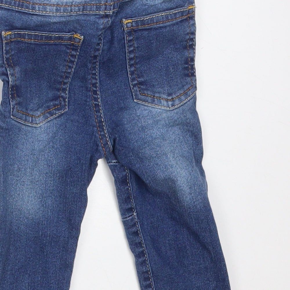 SO CUTE Boys Blue  Cotton  Jeans Size 6-9 Months   - MONKEY H