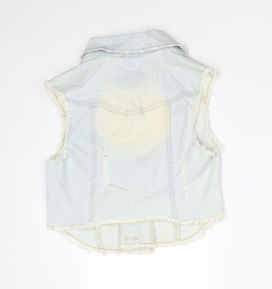 DENIM CO Womens Blue   Gilet Jacket Size 6