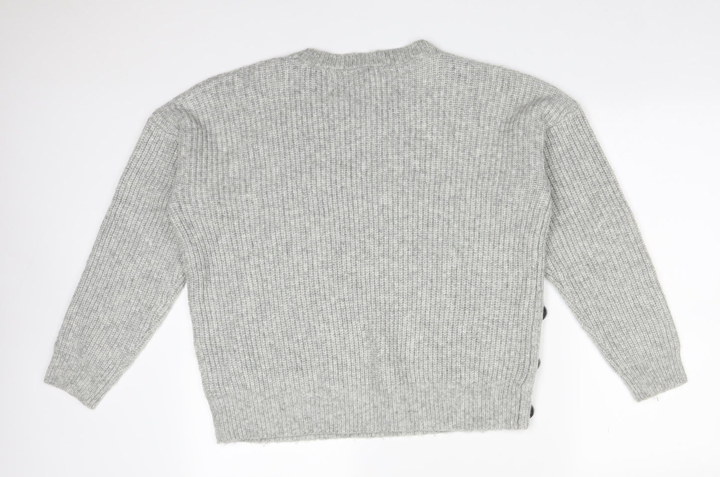 Primark Womens Grey  Acrylic Pullover Sweatshirt Size L