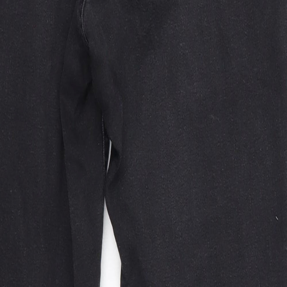 H&M Womens Black  Cotton Skinny Jeans Size 12 L26 in Regular