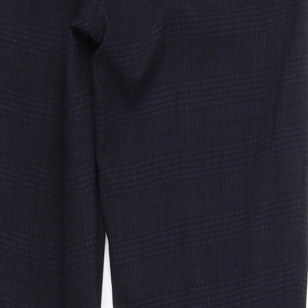 Liverpool Womens Blue Check Cotton Dress Pants Trousers Size 32 in L30 in Regular