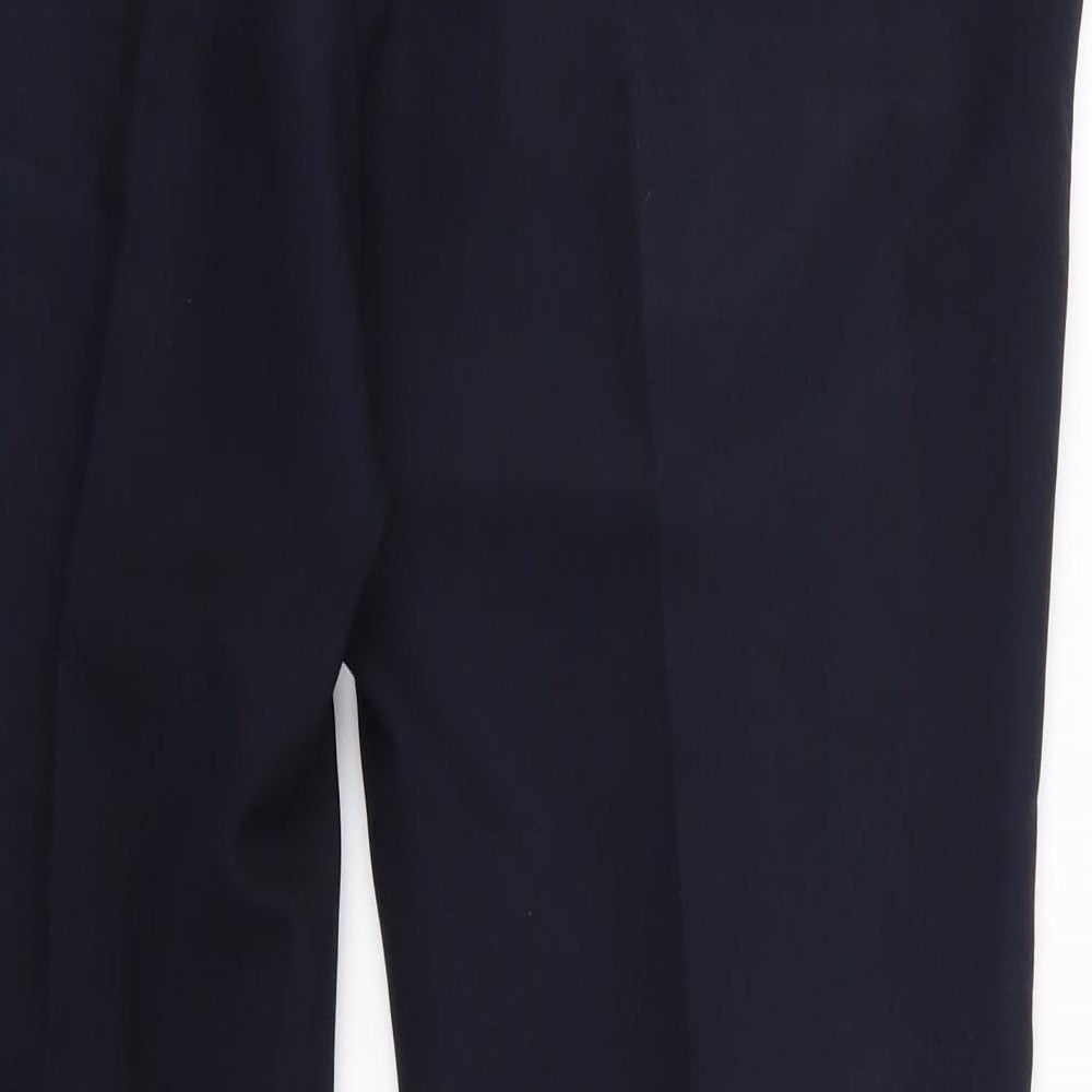 Bonmarché Womens Blue  Polyester Dress Pants Trousers Size 12 L28 in Regular