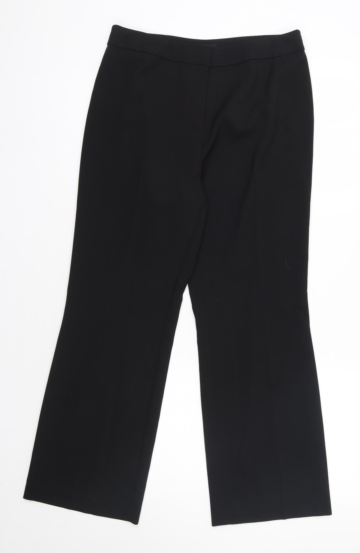 Matalan Womens Black  Polyester Dress Pants Trousers Size 12 L27 in Regular