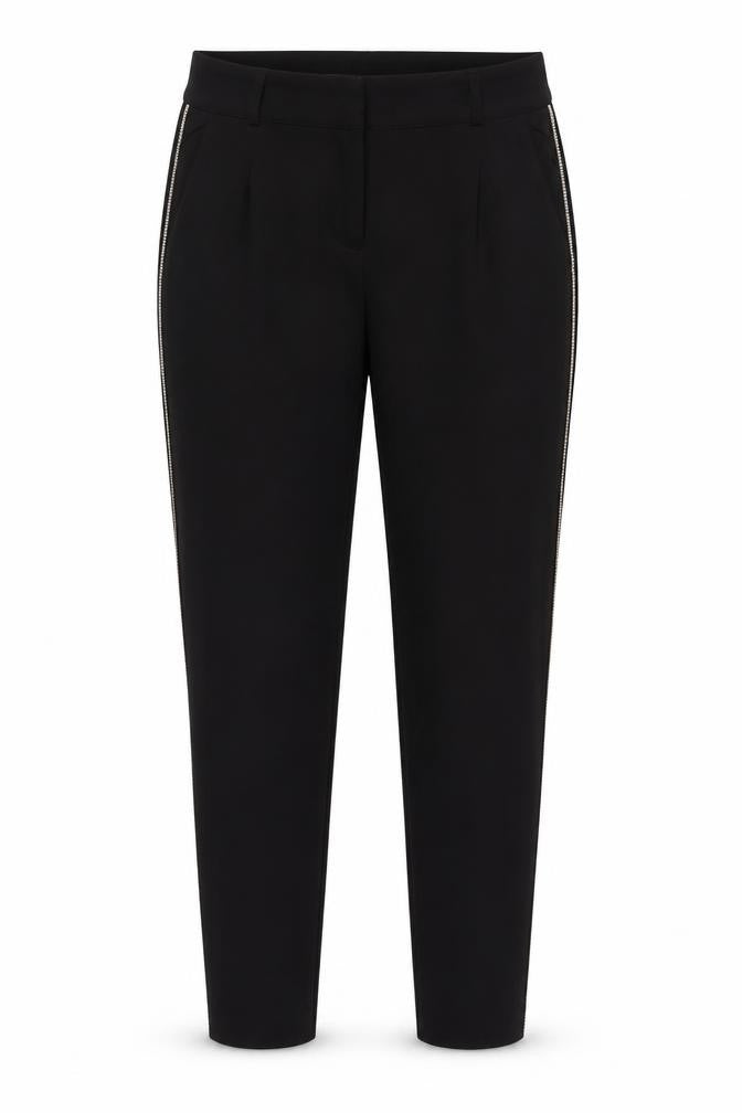 Studio Womens Black  Polyester Dress Pants Trousers Size 14 L27 in Regular