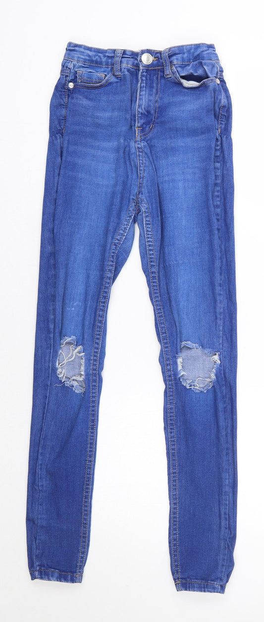 Born Belief Womens Blue  Cotton Skinny Jeans Size 6 L27 in Regular