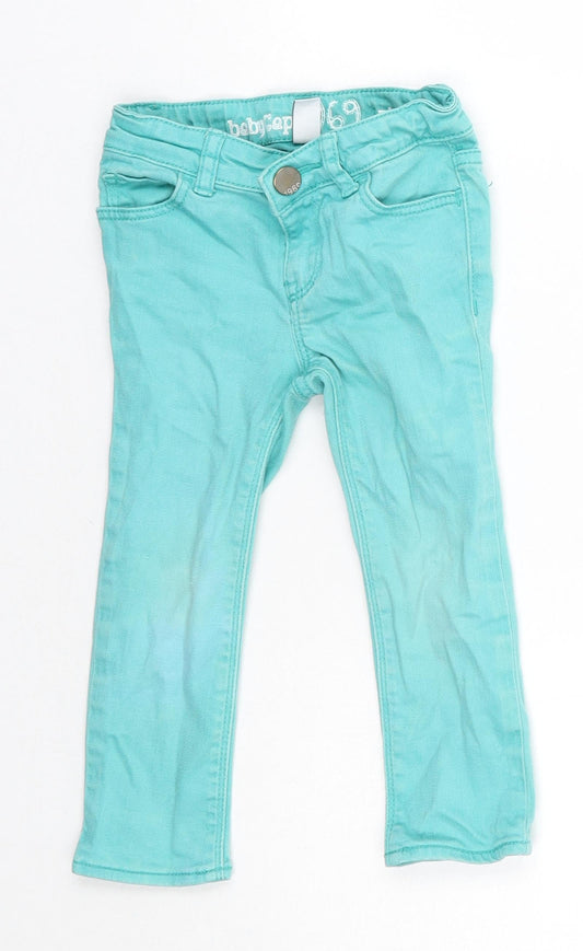Gap Baby Green  Cotton Jogger Jeans Size 24 Months