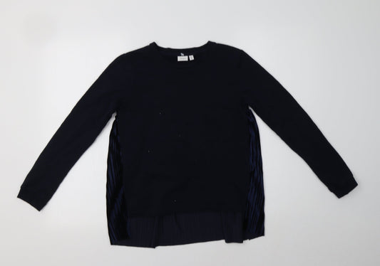 name it Girls Blue  Cotton Pullover Sweatshirt Size 11-12 Years
