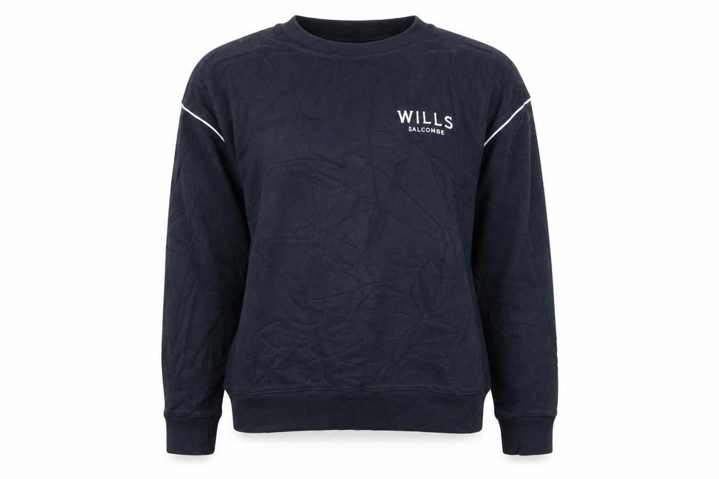 Womens UK 8 Regular Jack Wills Blue Pullover Sweatshirt
