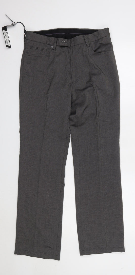 NEXT Womens Grey  Polyester Dress Pants Trousers Size 30 L31 in Regular