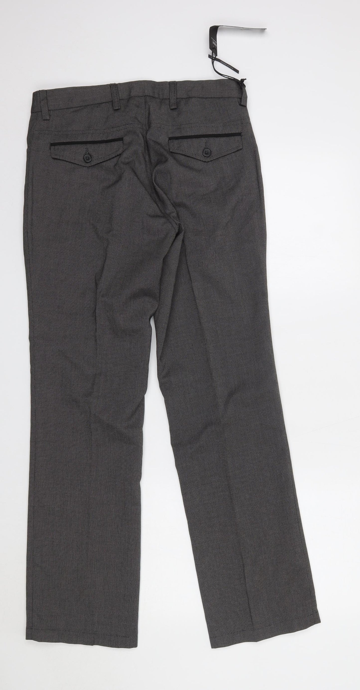 NEXT Womens Grey  Polyester Dress Pants Trousers Size 30 L31 in Regular