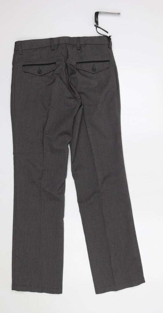 NEXT Womens Grey  Polyester Dress Pants Trousers Size 30 L31 in Regular