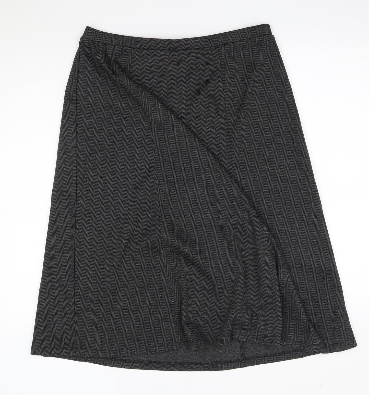 Tigi Womens Grey  Polyester A-Line Skirt Size 14