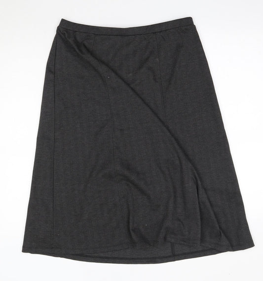 Tigi Womens Grey  Polyester A-Line Skirt Size 14