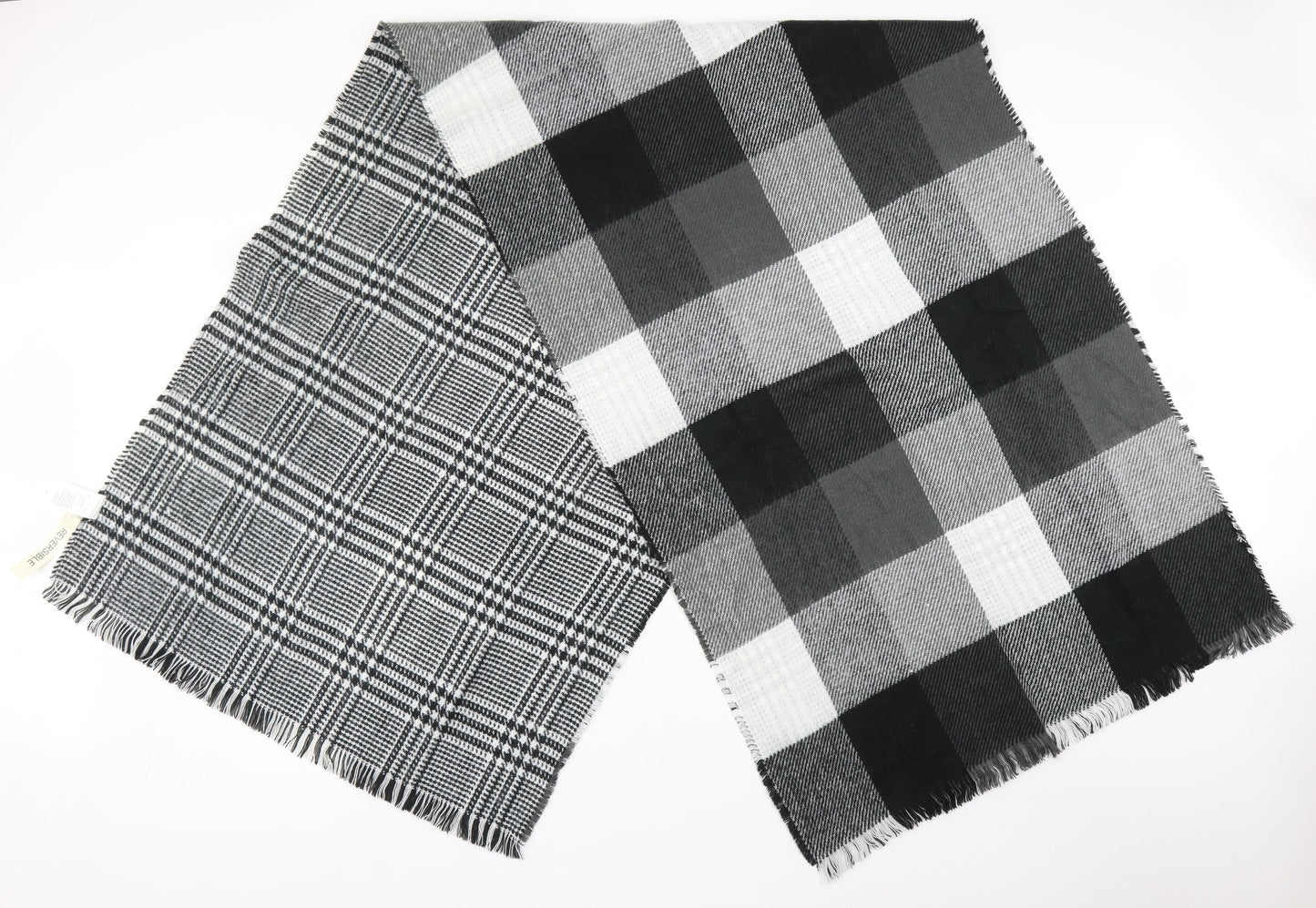 Peacocks Unisex Multicoloured Check Acrylic  Scarf