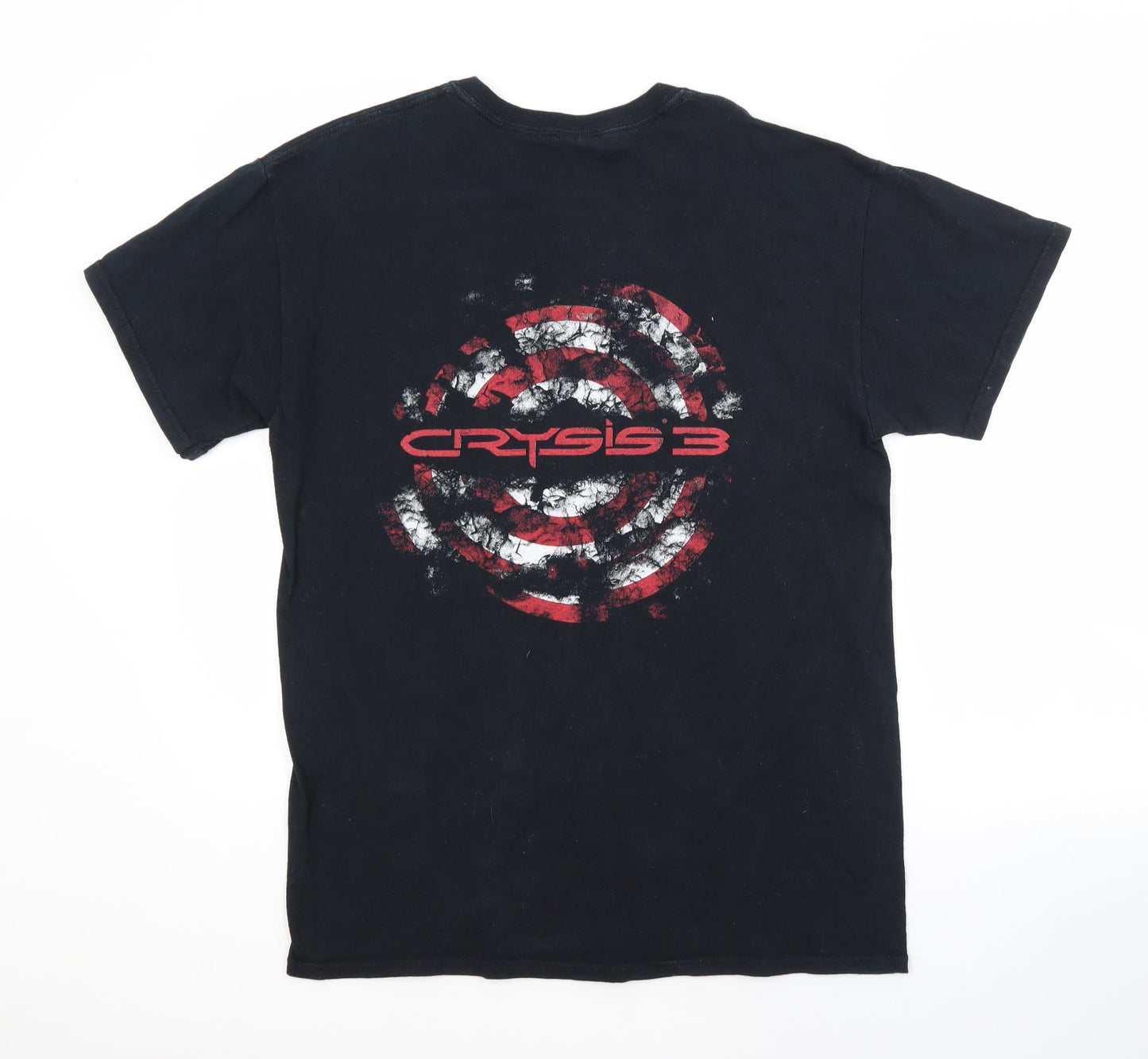 Gildan Mens Black  Cotton  T-Shirt Size M Crew Neck  - CRYSIS 3 VIDEO GAME