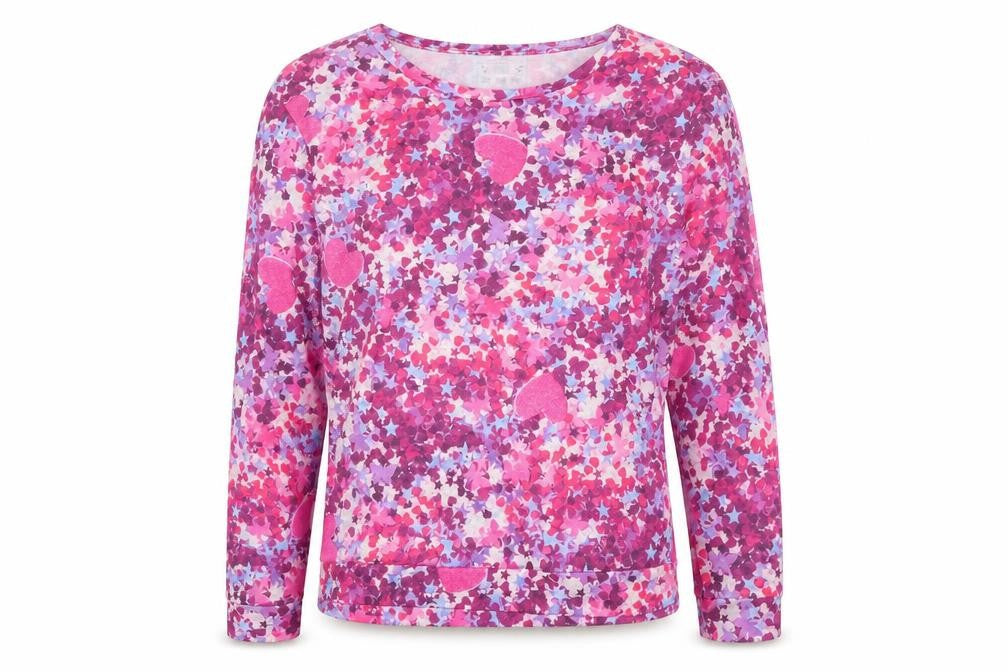 F&F Womens Multicoloured Floral Polyester Top Pyjama Top Size 8