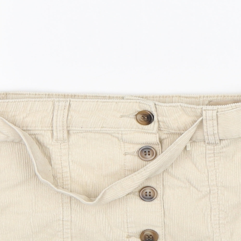 George Girls Beige  Cotton Straight & Pencil Skirt Size 5-6 Years  Regular
