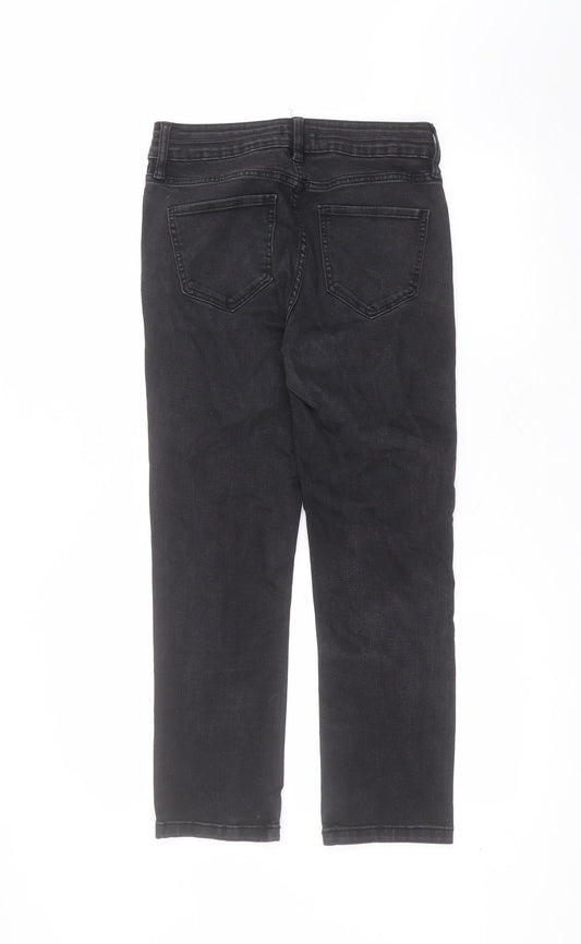 F&F Womens Black  Cotton Skinny Jeans Size 10 L27 in Regular