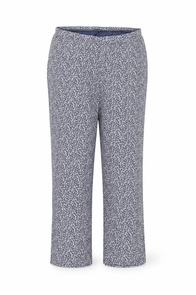 Marks and Spencer Womens Blue  Cotton Trousers  Size 12 L25 in Regular