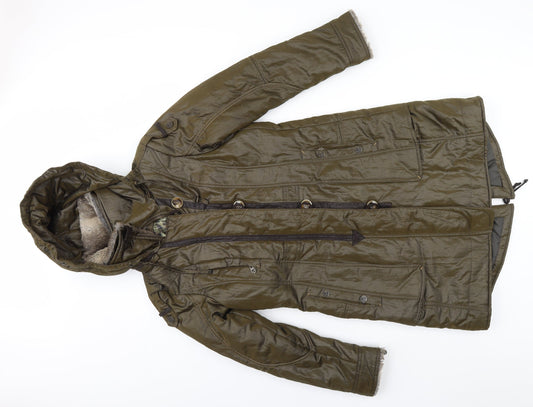 Easy Womens Green   Overcoat Coat