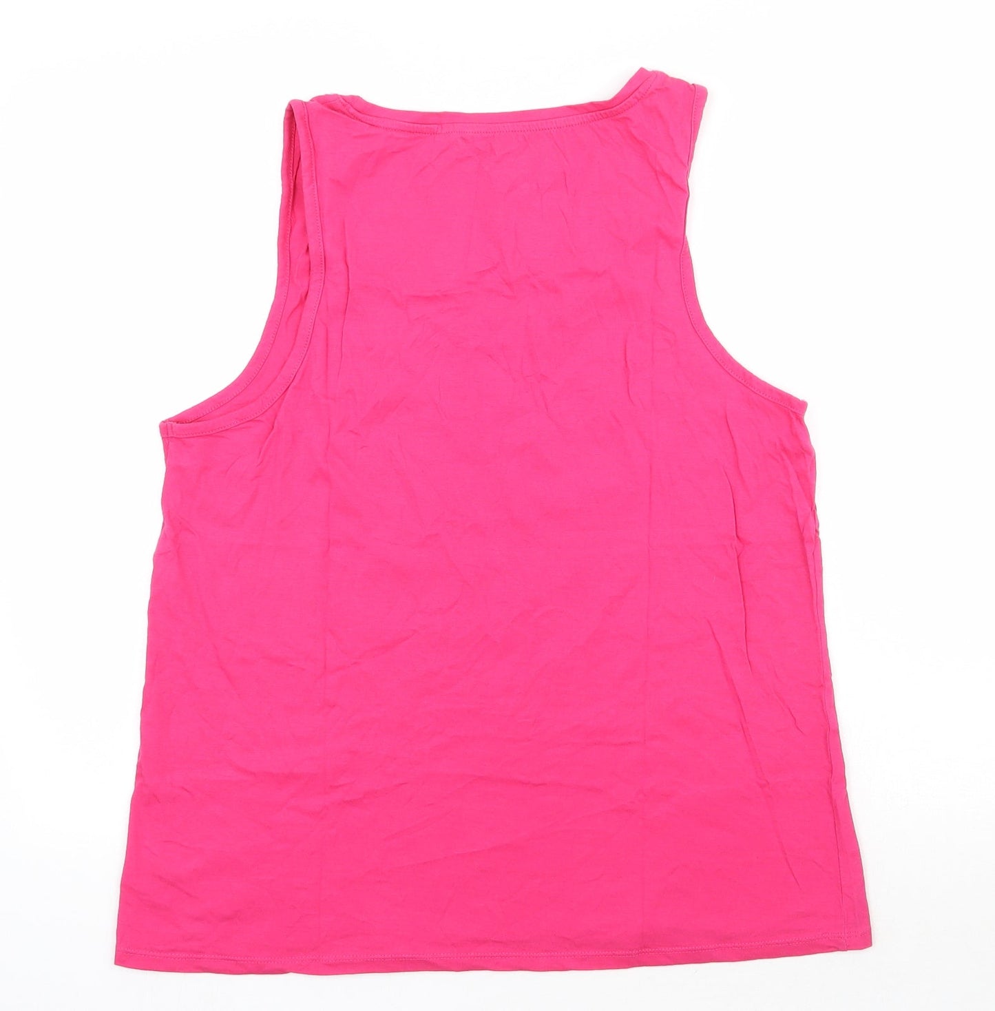 Pep and Co Womens Pink Solid Polyester Top Pyjama Top Size 16
